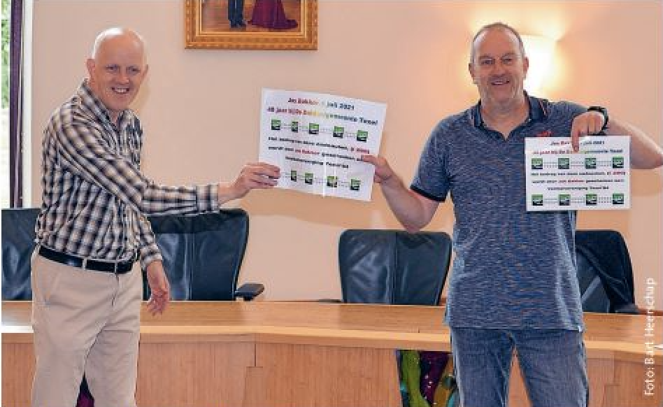 2 items over het 40-jarig jubileum van Jos Bakker